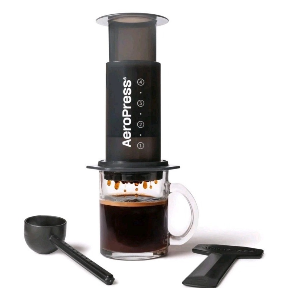 AeroPress Coffee Press, French Press,‎ Pour-Over/Espresso + 350Ex Filters-No Box